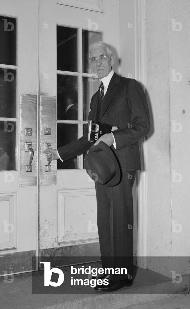 Francis Townsend after meeting with FDR, Apr. 21, 1938. The old-age activist spent over half an hour with President Roosevelt