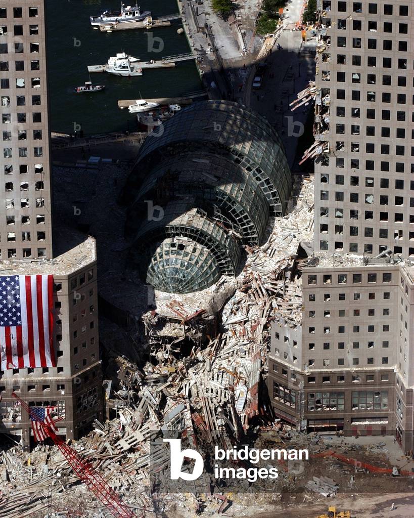 East side of the World Financial Center on the Hudson River, Sept. 17, 2001 (photo)