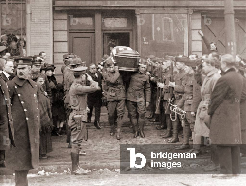 Monk Eastman (c.1873-1920), early 20th century gangster, was buried with full military honors in recognition of his army service during World War I. He was killed by a criminal partner, Jerry Bohan, a corrupt Prohibition agent. 1920