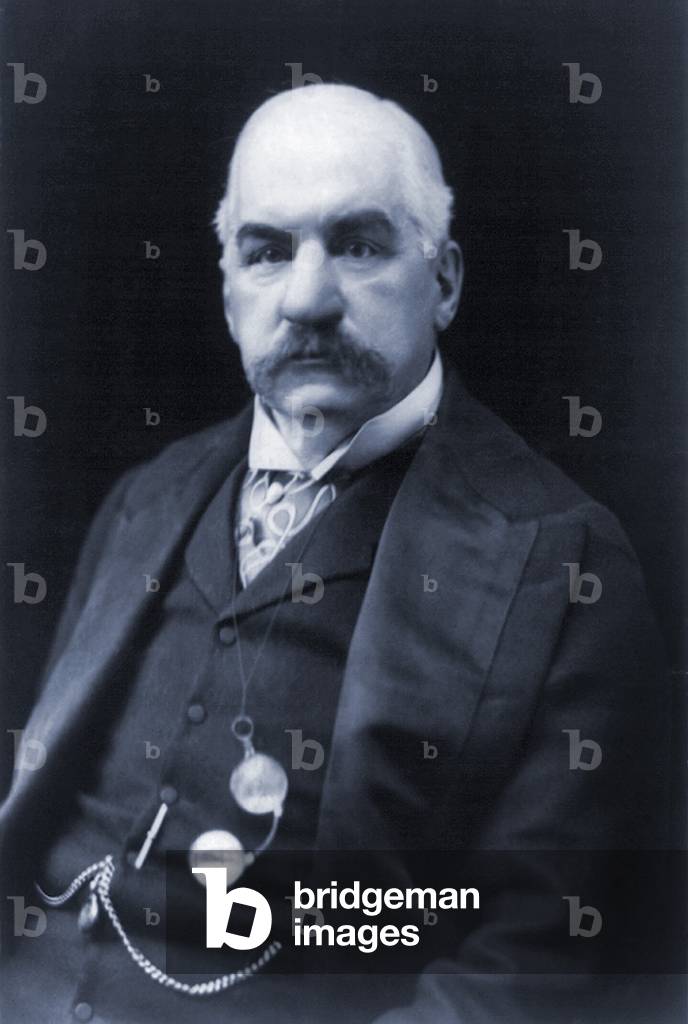 J.P. Morgan (1837-1913) American banker and financier. He provided capital to the steel and electric industries and acted as U.S. central banker during the Panic of 1907