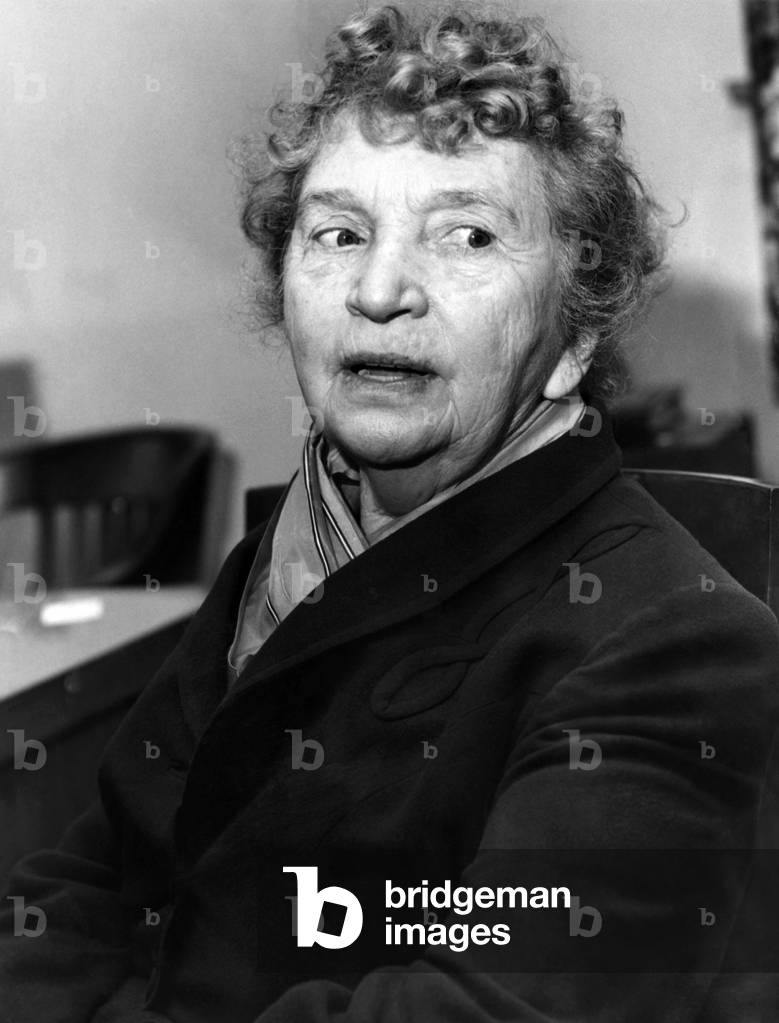 Margaret Sanger, (1879-1966), American birth control activist and founder of Planned Parenthood, c.1953