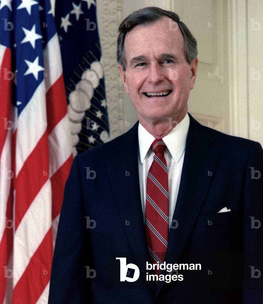 George H. W. Bush, Official White House Portrait. 1989