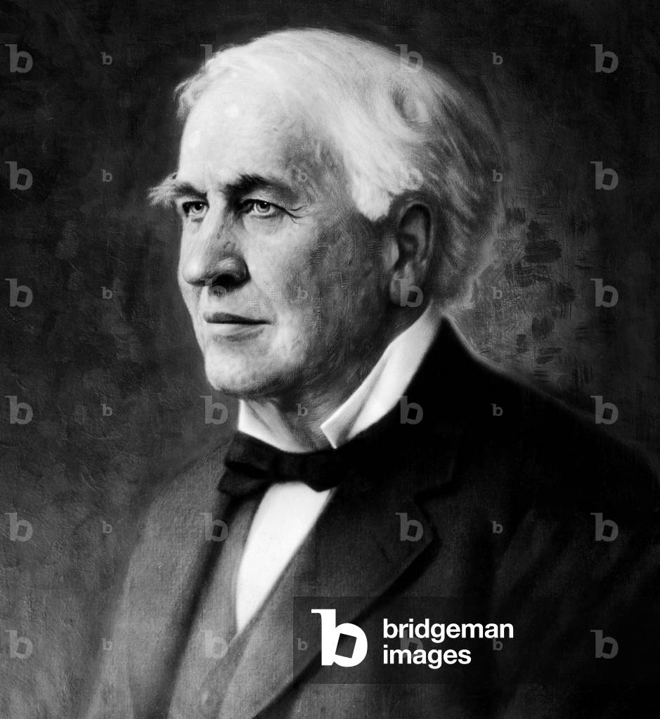 A portrait of Thomas Edison, 1847-1931.
