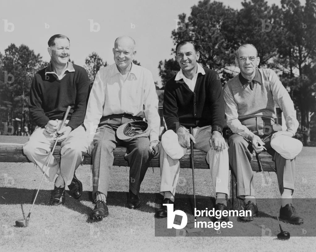 President Dwight Eisenhower with Golf Champions at Augusta, Georgia, c. 1953