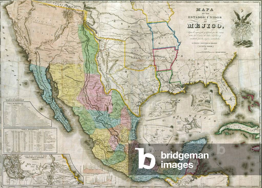 Western North America during the Mexican-American War (1846-48) which resulted in US annexation of over 500,000 square miles of Mexican territory