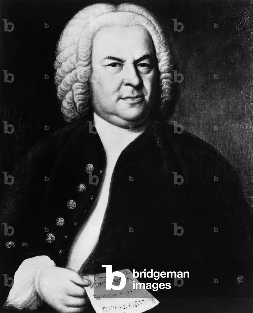Johann Sebastian Bach (1685-1750), German composer, portrait by Elias Gottlieb Haussmann, c.1746