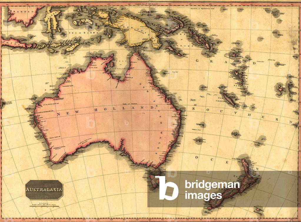 1818 map of Australia, still using the name of 
