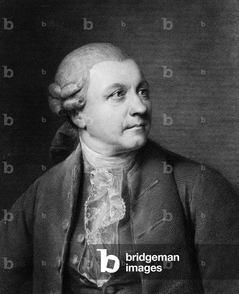 Friedrich Gottlieb Klopstock (1724-1803) proto-Romantic German poet. 1779 portrait engraving