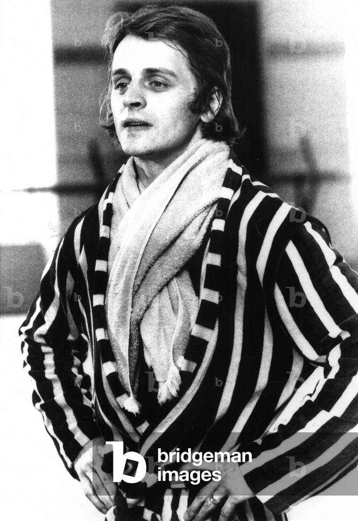 Mikhail Baryshnikov, who had just defected from the Soviet Union on June 29, 1974. Here he is rehearsing with The National Ballet of Canada, in Toronto, July 10, 1974, 11 days after defecting