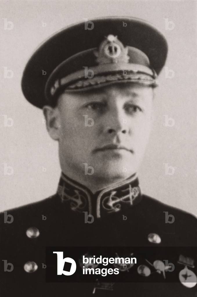 Admiral Nikolaji Kuznetsov served as People's Commissar of the Navy during World War 2. The main role of Soviet navy was the protection of the Caucasus with Black Sea operations. 1942
