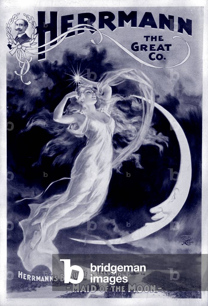 Herrmann the Great Co., Herrmann's Beautiful Illusion - Maid of the Moon, 1898 (lithograph)