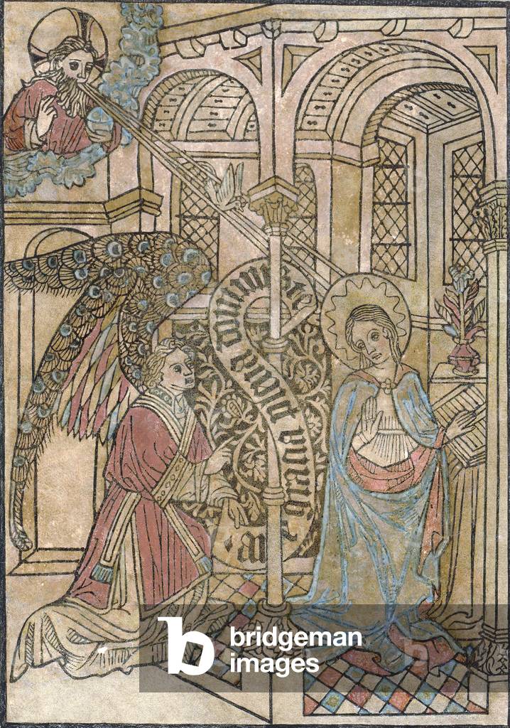 The Annunciation, depicting the visitation of the archangel Gabriel, c.1450s