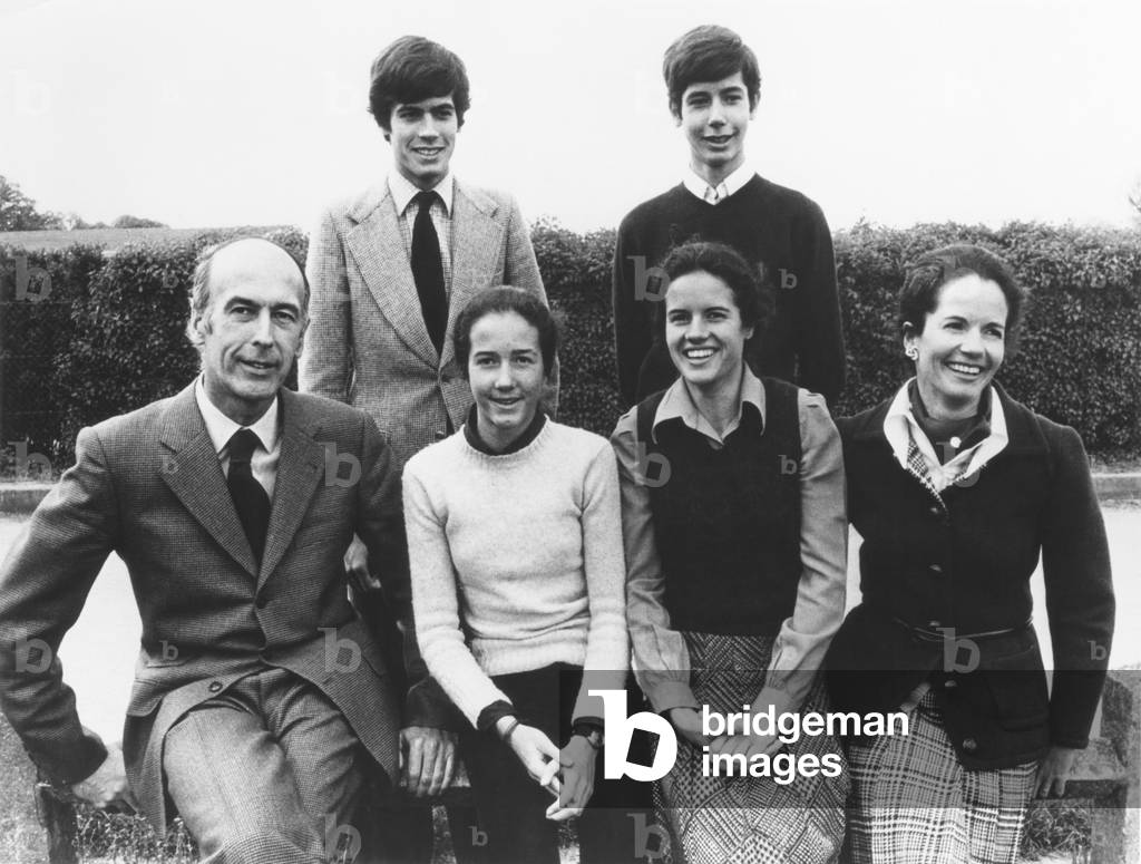 Presidents Valery Giscard d'Estaing with his family, 1976