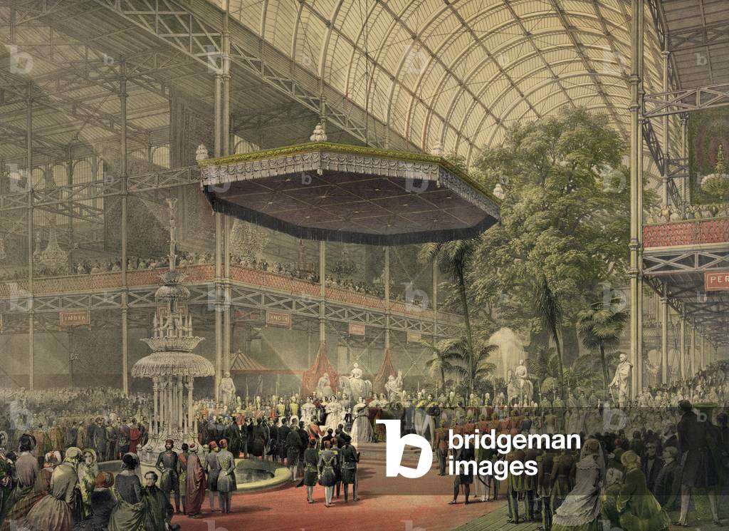 Queen Victoria presides at the state opening of the great exhibition of All Nations May 1st 1851