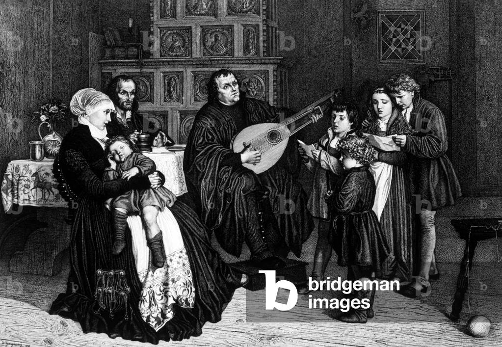 Martin Luther, c.1900 (engraving)