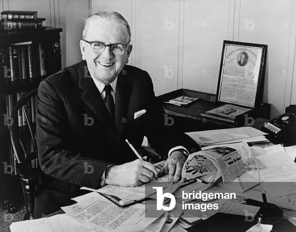 Norman Vincent Peale was an American cleric and author of the class self-help book, 'The Power of Positive Thinking'. In 1960, Peale opposed the election of Catholic John Kennedy because 'our culture is at stake.'