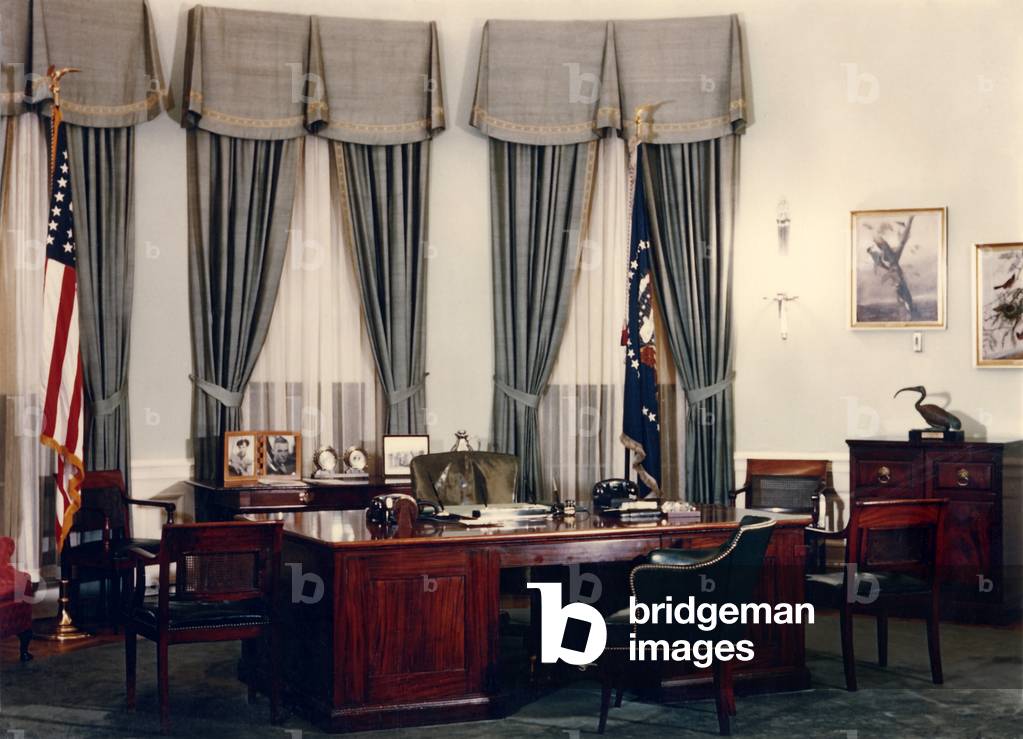 Oval Office and President's during the Eisenhower Administration. 1953-1960.
