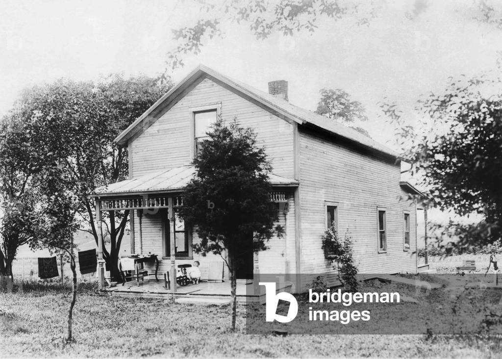 President Warren Harding's birthplace in Blooming Grove, Ohio. c. 1880