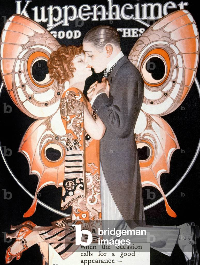 Advertisement for Kuppenheimer Clothing, 1924. Text reads: 'When the occasion calls for a good appearance - Kuppenheimer Good Clothes.'
