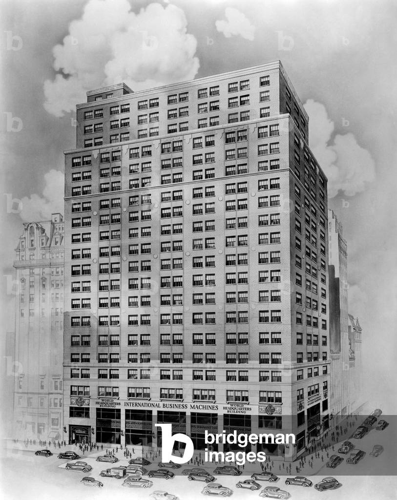 The World Headquarters Building of International Business Machines Corporation. Located at Madison Avenue and 57th Street, New York, it was dedicated on Jan. 18, 1938