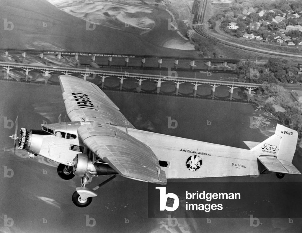 American Airlines Ford Tri-Motor airplane, 1966