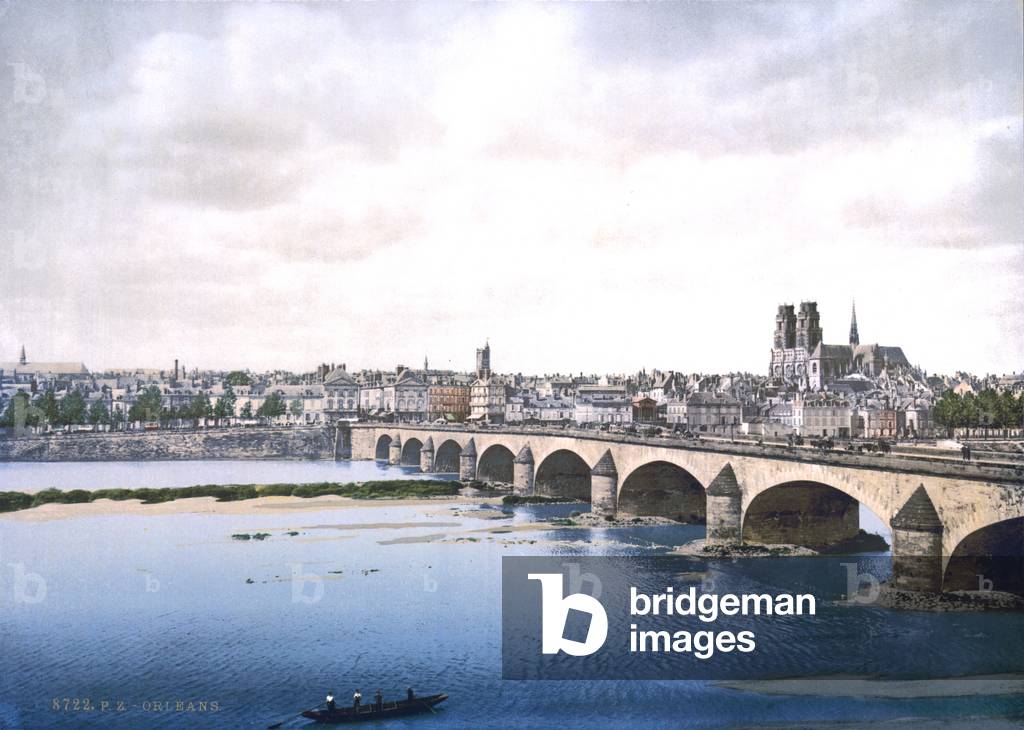 Joan of Arc, general view of Orleans, France, photochrom, 1890-1900