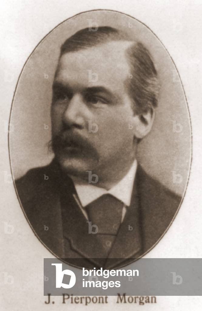 John Pierpont Morgan, 1837-1913. Portrait from Harper's Weekly, May 18, 1901