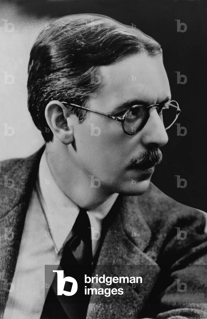 James Thurber (1894-1961) American humorist, cartoonist and editor of the New Yorker, in a 1935 photo