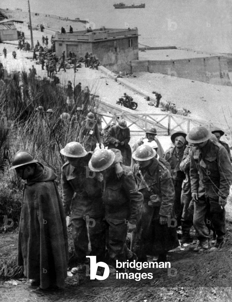 British prisoners at Dunkirk, France, June 1940. 