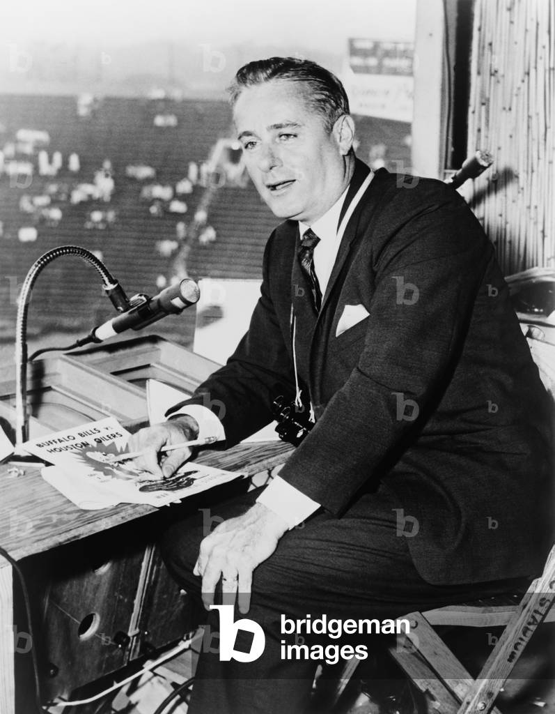 Curt Gowdy, sportscaster and 'voice' of the Boston Red Sox. He covered nationally-televised sports for NBC Sports in the 1960s and 1970s