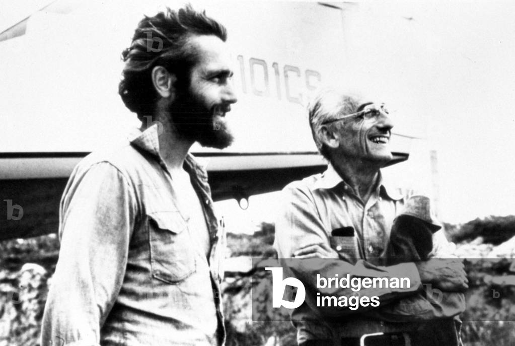 Philippe Cousteau and father Jacques Cousteau.