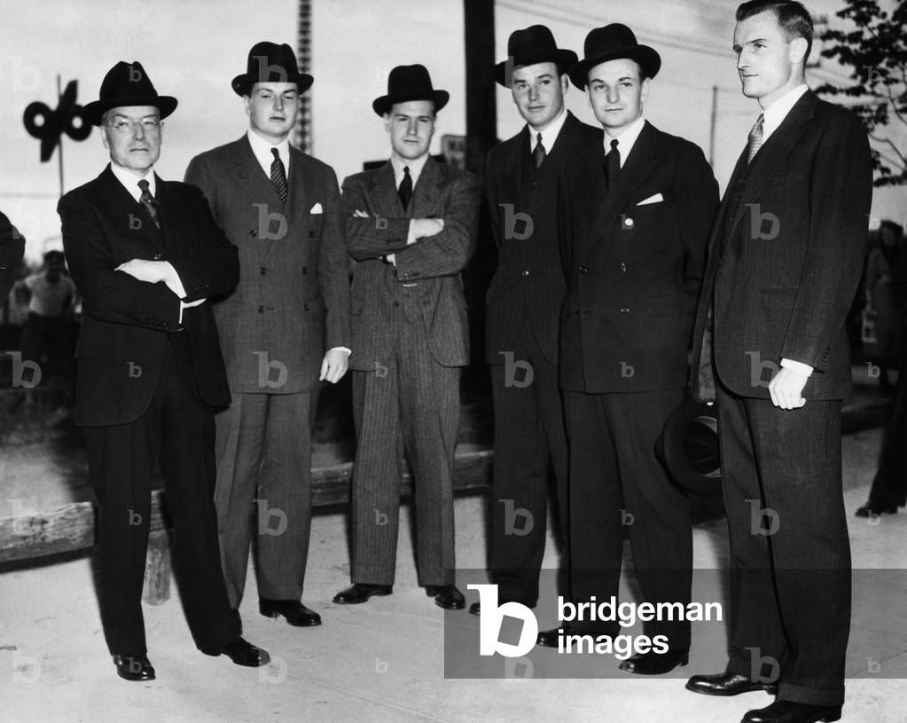 John D. Rockefeller Jr. and sons, 1937 (photo)