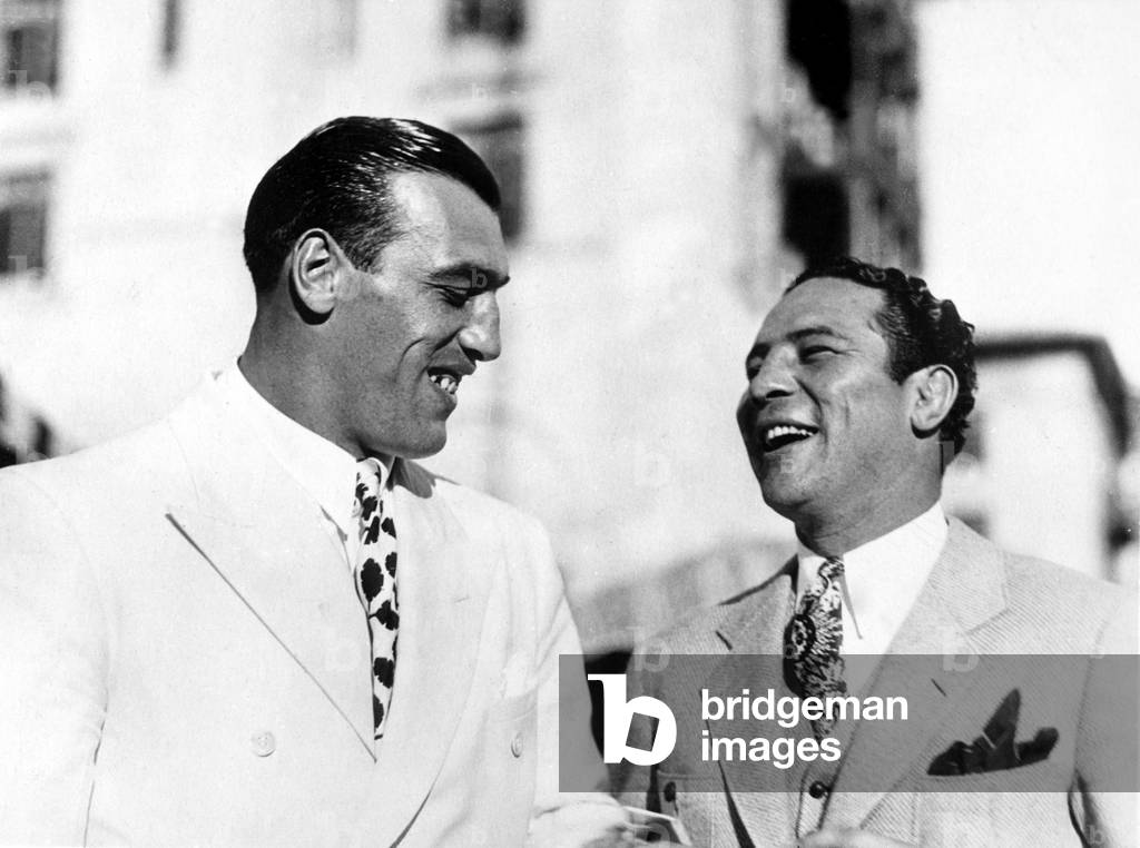 Primo Carnera & Max Baer Sr.being social at Biltmore Country Club, Coral Gables, FL, 1/30/34