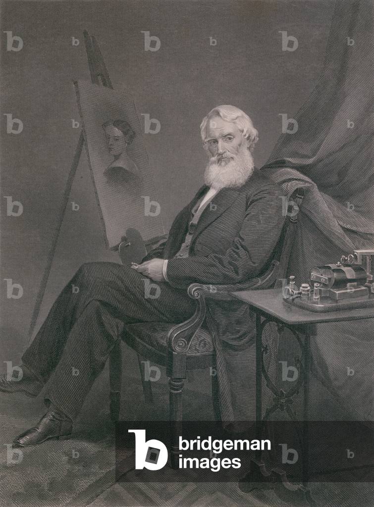 Samuel F. B. Morse (1791-1872), painter and inventor of the magnetic telegraph, in old age. c. 1860