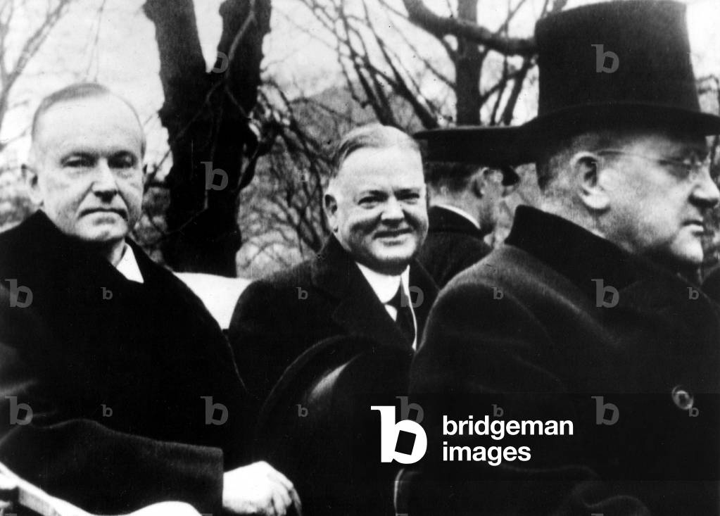 PRESIDENT CALVIN COOLIDGE, with Herbert Hoover, c. 1928