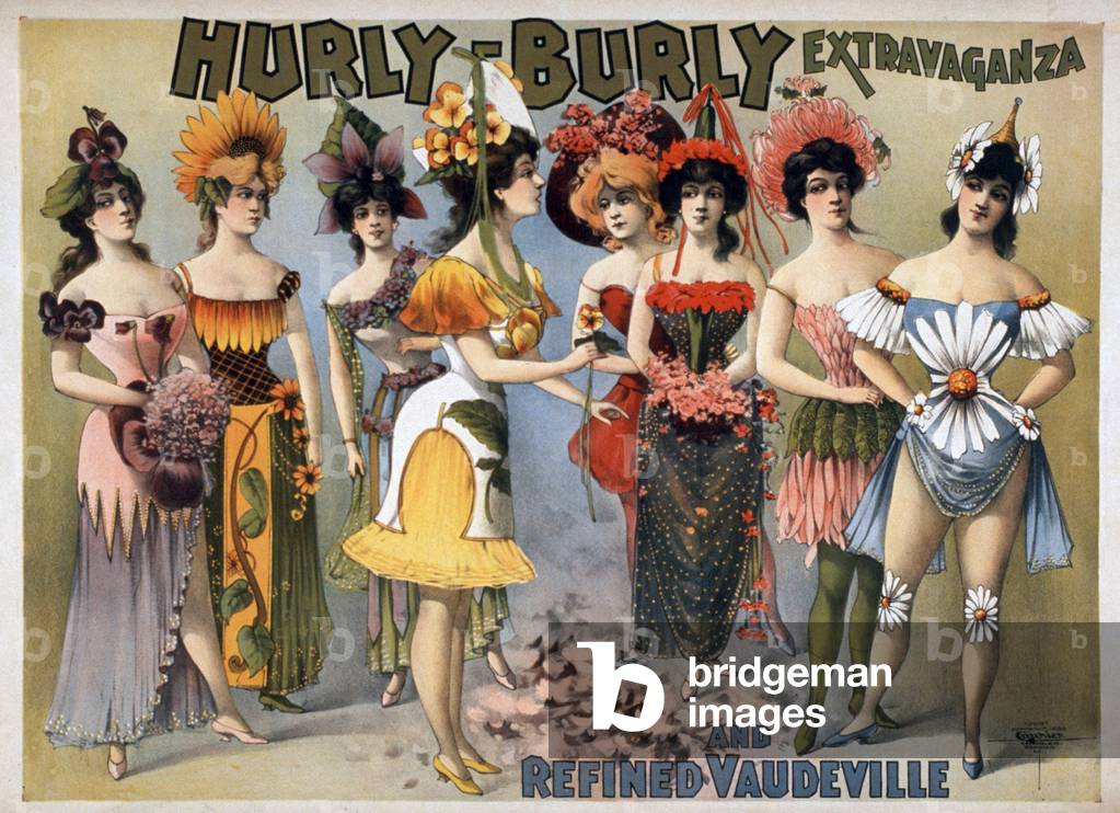 Hurly-Burly Extravaganza and Refined Vaudeville, 1899 (poster)