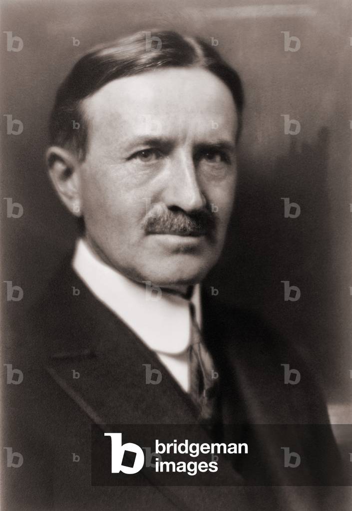 Harvey Firestone (1868-1938), founded the Firestone Tire and Rubber Company. 1915 portrait by Pirie MacDonald