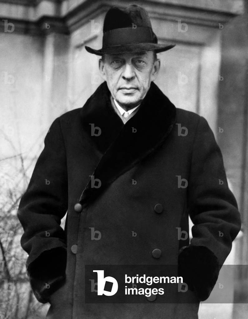 Russian composer and pianist Sergei Rachmaninoff, (1873-1943), c. 1932.