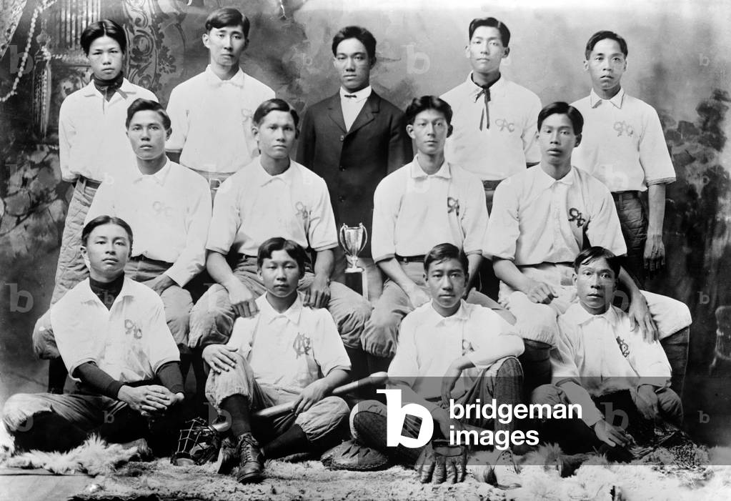 Baseball. Chinese-American baseball club, Honolulu, Hawaii, 1910