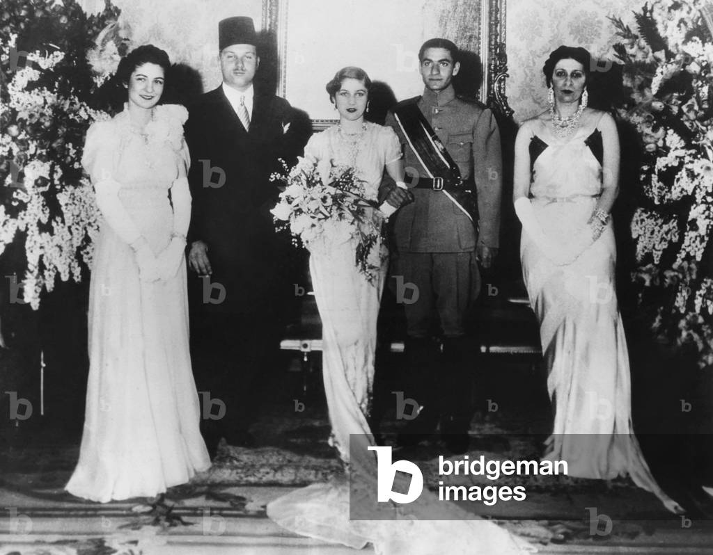 Iran's Crown Prince Reza marries Egyptian Princess Fawzia, March 30, 1939