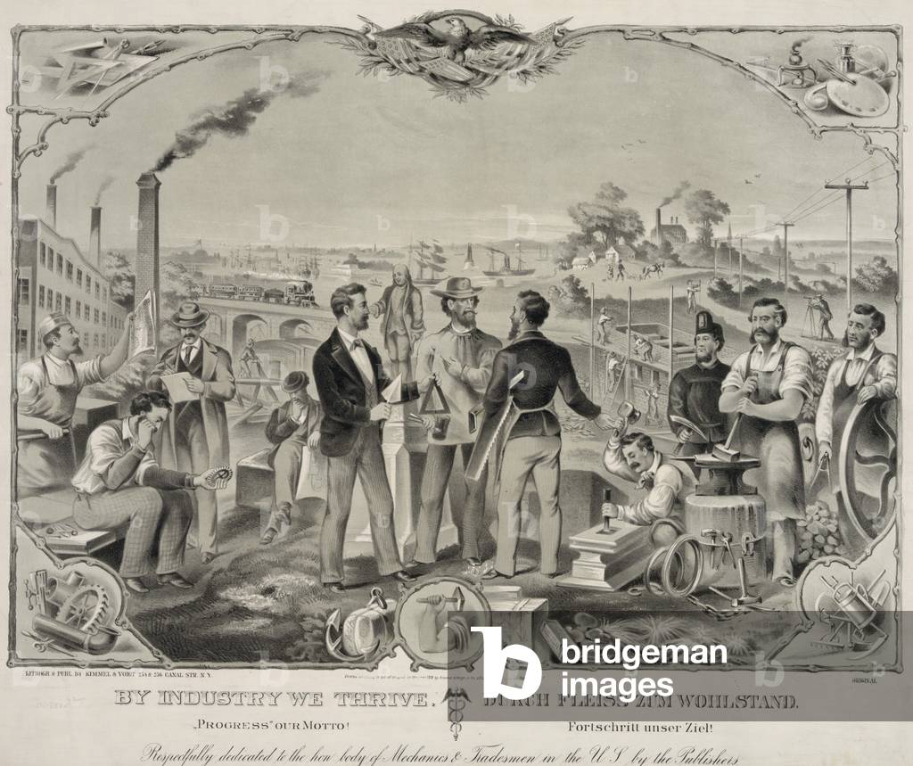 By Industry We Thrive, 1873 (poster)