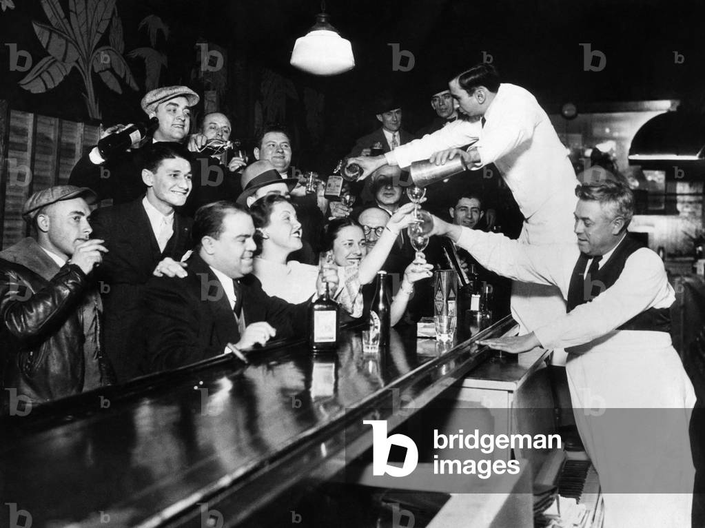 Sloppy Joe's Bar, in downtown Chicago, after the repeal of Prohibition. December 5, 1933.