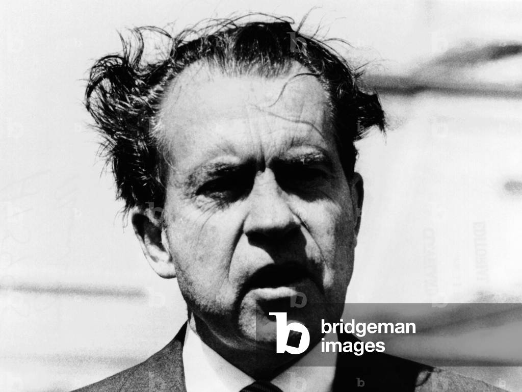 President Richard Nixon's bad hair day, April 10, 1970