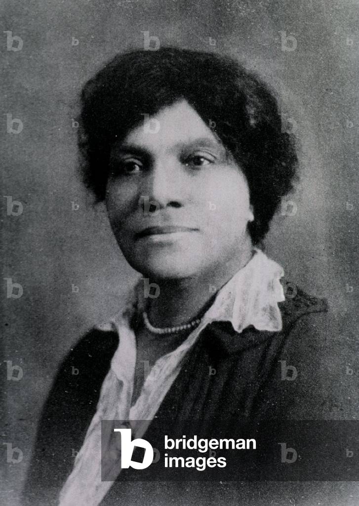 Adah B. Thoms (1870-1943), African American registered nurse who co-founded the National Association of Colored Nurses (with Martha Franklin) in 1912. The organization campaigned for integration of black nurses in hospitals, in nursing education, and in the U.S. military. Print from PATHFINDERS, A HISTORY OF THE PROGRESS OF COLORED GRADUATE NUYRSES, 1927