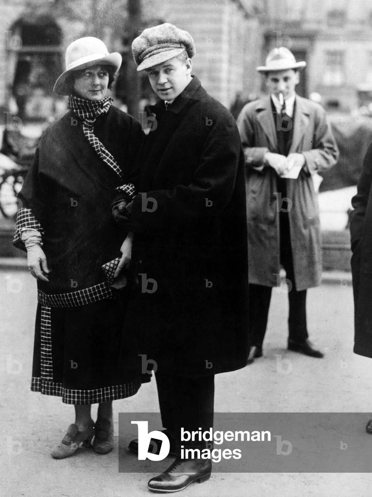 Isadora Duncan and husband Sergei Yesenin, Berlin, 1922