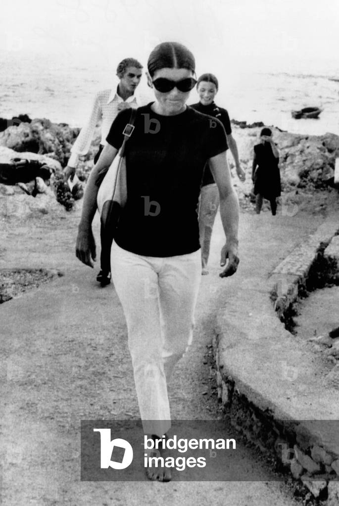 Jackie Kennedy Onassis in Capri. 1970 (photo)