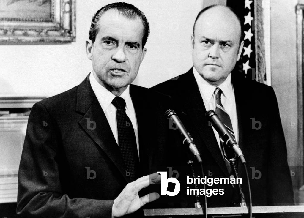 President Richard Nixon with Melvin Laird, Secy of Defense, Sept. 19, 1969