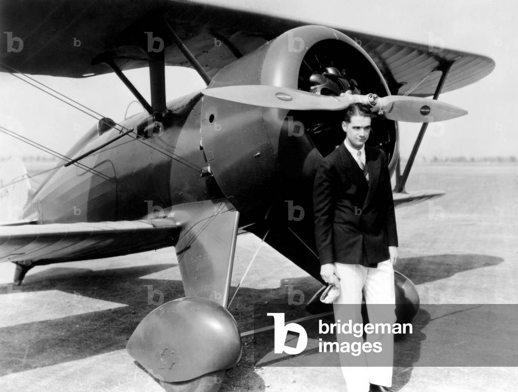 Howard Hughes, with Boeing Pursuit Plane, (no date)