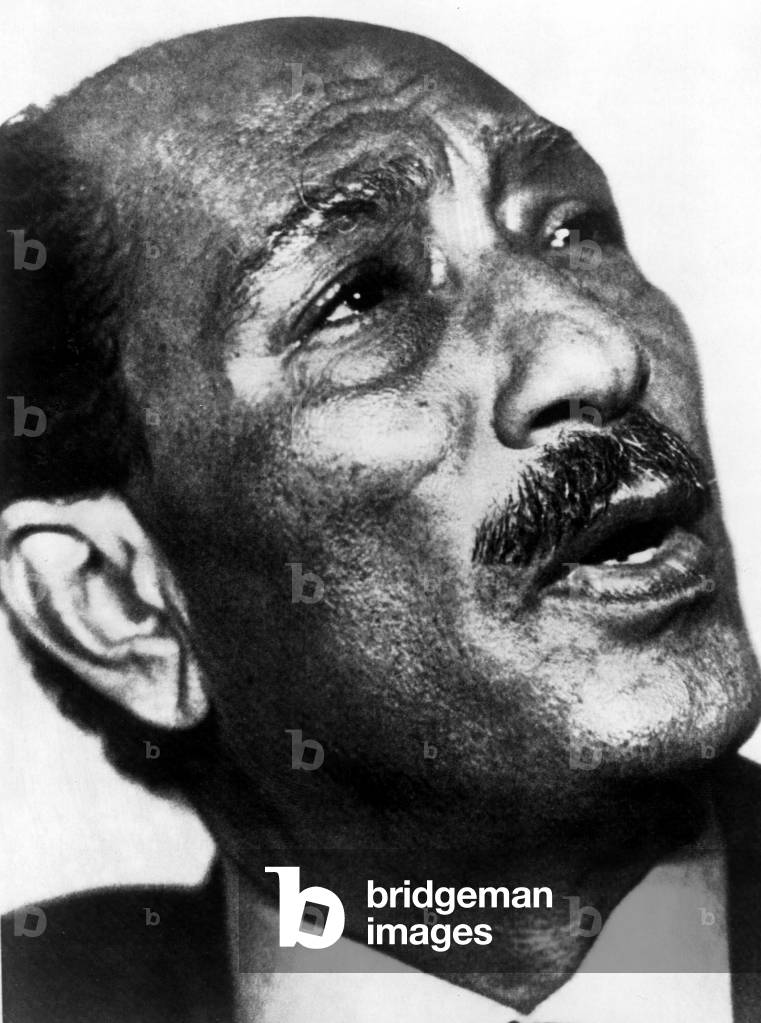 Anwar Sadat, Egyptian President, c. 1978.