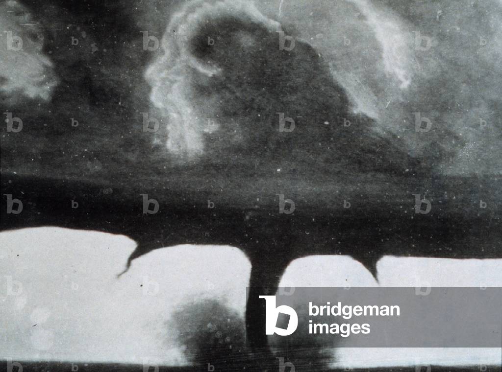 Oldest known photograph of a tornado taken in South Dakota 22 miles southwest of Howard on August 28 1884